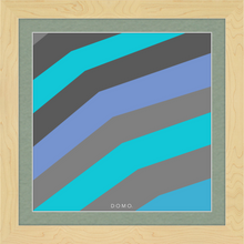 Load image into Gallery viewer, TEAL STRIPE (SEA COLLECTION) 12x12