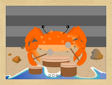 Load image into Gallery viewer, DRUMMER CRAB OCEAN (SEA COLLECTION) 22x16