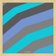 Load image into Gallery viewer, TEAL STRIPE (SEA COLLECTION) 24x24