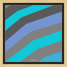 Load image into Gallery viewer, TEAL STRIPE (SEA COLLECTION) 24x24
