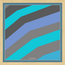 Load image into Gallery viewer, TEAL STRIPE (SEA COLLECTION) 24x24