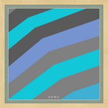 Load image into Gallery viewer, TEAL STRIPE (SEA COLLECTION) 24x24
