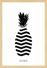 Load image into Gallery viewer, ABSTRACT PINEAPPLE B&W 24x36