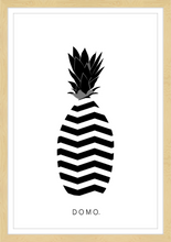 Load image into Gallery viewer, ABSTRACT PINEAPPLE B&W 24x36