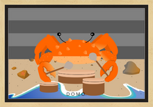 Load image into Gallery viewer, DRUMMER CRAB OCEAN (SEA COLLECTION) 36x24
