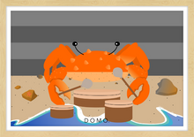 Load image into Gallery viewer, DRUMMER CRAB OCEAN (SEA COLLECTION) 36x24