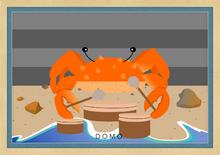 Load image into Gallery viewer, DRUMMER CRAB OCEAN (SEA COLLECTION) 36x24