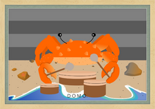 Load image into Gallery viewer, DRUMMER CRAB OCEAN (SEA COLLECTION) 36x24
