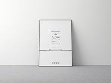 Load image into Gallery viewer, EXPLODED WATCH B&W 8X11