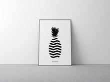 Load image into Gallery viewer, ABSTRACT PINEAPPLE B&W 8x11