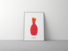 Load image into Gallery viewer, ABSTRACT PINEAPPLE ORANGE 16X22