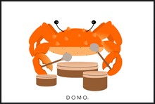 Load image into Gallery viewer, DRUMMER CRAB (SEA COLLECTION) 48x32
