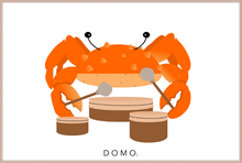 Load image into Gallery viewer, DRUMMER CRAB (SEA COLLECTION) 48x32
