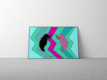 Load image into Gallery viewer, DISCO BEARS 36x24
