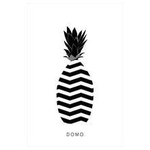 Load image into Gallery viewer, ABSTRACT PINEAPPLE B&amp;W 24x36
