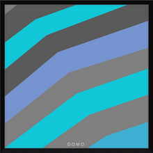 Load image into Gallery viewer, TEAL STRIPE (SEA COLLECTION) 12x12
