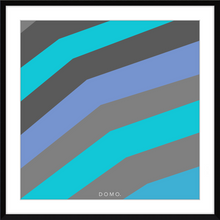 Load image into Gallery viewer, TEAL STRIPE (SEA COLLECTION) 12x12
