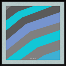 Load image into Gallery viewer, TEAL STRIPE (SEA COLLECTION) 12x12
