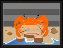 Load image into Gallery viewer, DRUMMER CRAB OCEAN (SEA COLLECTION) 22x16
