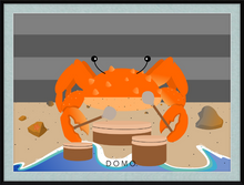 Load image into Gallery viewer, DRUMMER CRAB OCEAN (SEA COLLECTION) 22x16
