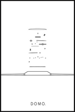 Load image into Gallery viewer, EXPLODED WATCH B&amp;W 32x48
