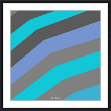 Load image into Gallery viewer, TEAL STRIPE (SEA COLLECTION) 12x12
