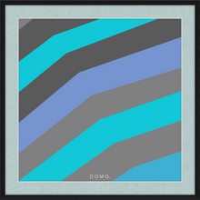 Load image into Gallery viewer, TEAL STRIPE (SEA COLLECTION) 12x12
