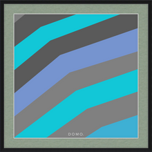 Load image into Gallery viewer, TEAL STRIPE (SEA COLLECTION) 12x12
