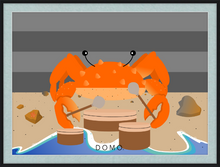 Load image into Gallery viewer, DRUMMER CRAB OCEAN (SEA COLLECTION) 22x16
