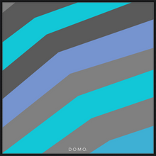 Load image into Gallery viewer, TEAL STRIPE (SEA COLLECTION) 24x24
