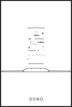 Load image into Gallery viewer, EXPLODED WATCH B&amp;W 32x48
