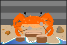 Load image into Gallery viewer, DRUMMER CRAB OCEAN (SEA COLLECTION) 60x40
