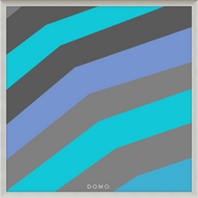 Load image into Gallery viewer, TEAL STRIPE (SEA COLLECTION) 12x12
