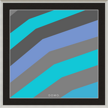 Load image into Gallery viewer, TEAL STRIPE (SEA COLLECTION) 12x12
