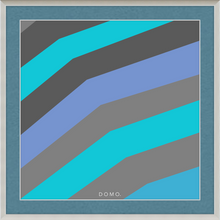 Load image into Gallery viewer, TEAL STRIPE (SEA COLLECTION) 12x12
