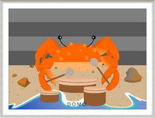 Load image into Gallery viewer, DRUMMER CRAB OCEAN (SEA COLLECTION) 22x16
