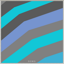 Load image into Gallery viewer, TEAL STRIPE (SEA COLLECTION) 24x24
