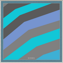 Load image into Gallery viewer, TEAL STRIPE (SEA COLLECTION) 24x24
