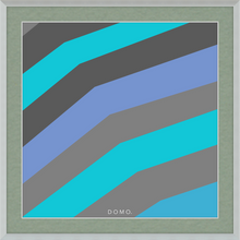 Load image into Gallery viewer, TEAL STRIPE (SEA COLLECTION) 12x12
