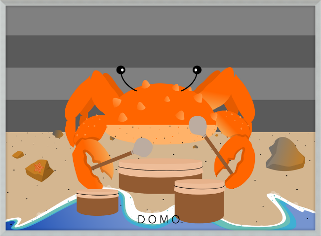 DRUMMER CRAB OCEAN (SEA COLLECTION) 22x16