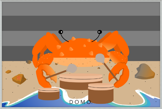 DRUMMER CRAB OCEAN (SEA COLLECTION) 36x24