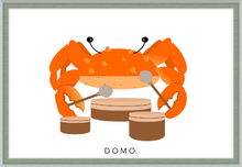 Load image into Gallery viewer, DRUMMER CRAB (SEA COLLECTION) 36x24
