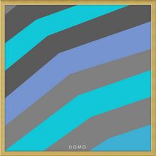 Load image into Gallery viewer, TEAL STRIPE (SEA COLLECTION) 12x12
