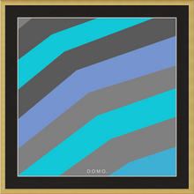 Load image into Gallery viewer, TEAL STRIPE (SEA COLLECTION) 12x12
