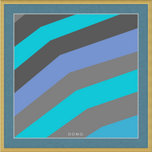 Load image into Gallery viewer, TEAL STRIPE (SEA COLLECTION) 12x12
