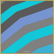 Load image into Gallery viewer, TEAL STRIPE (SEA COLLECTION) 24x24
