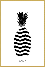 Load image into Gallery viewer, ABSTRACT PINEAPPLE B&amp;W 24x36
