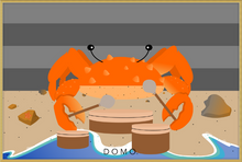 Load image into Gallery viewer, DRUMMER CRAB OCEAN (SEA COLLECTION) 36x24
