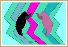 Load image into Gallery viewer, DISCO BEARS 36x24

