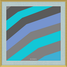 Load image into Gallery viewer, TEAL STRIPE (SEA COLLECTION) 12x12
